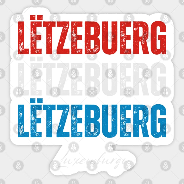 Luxembourg flag, Luxembourger flag Sticker by eka123